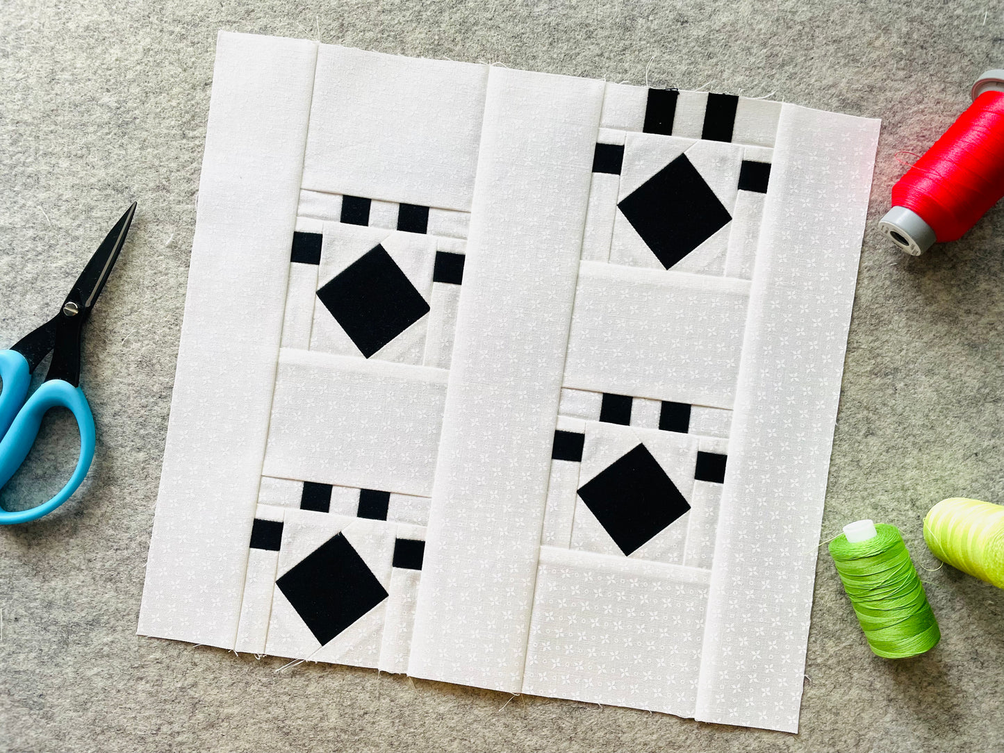 Puppy Paws Quilt Block PDF Pattern