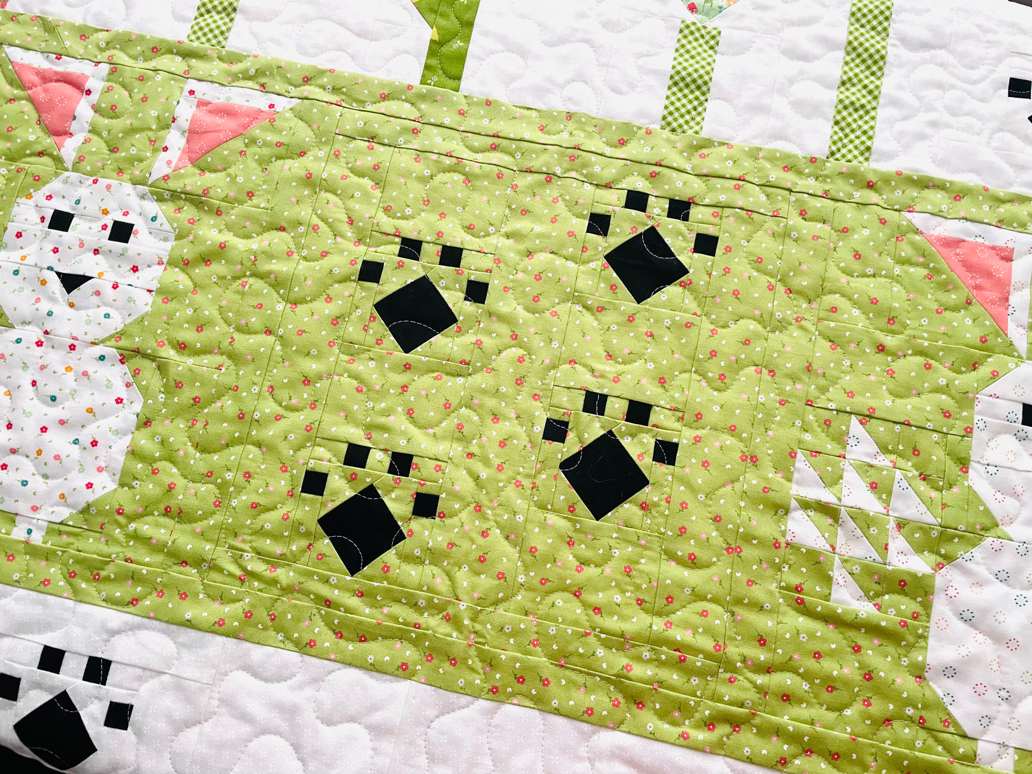 Puppy Paws Quilt Block PDF Pattern