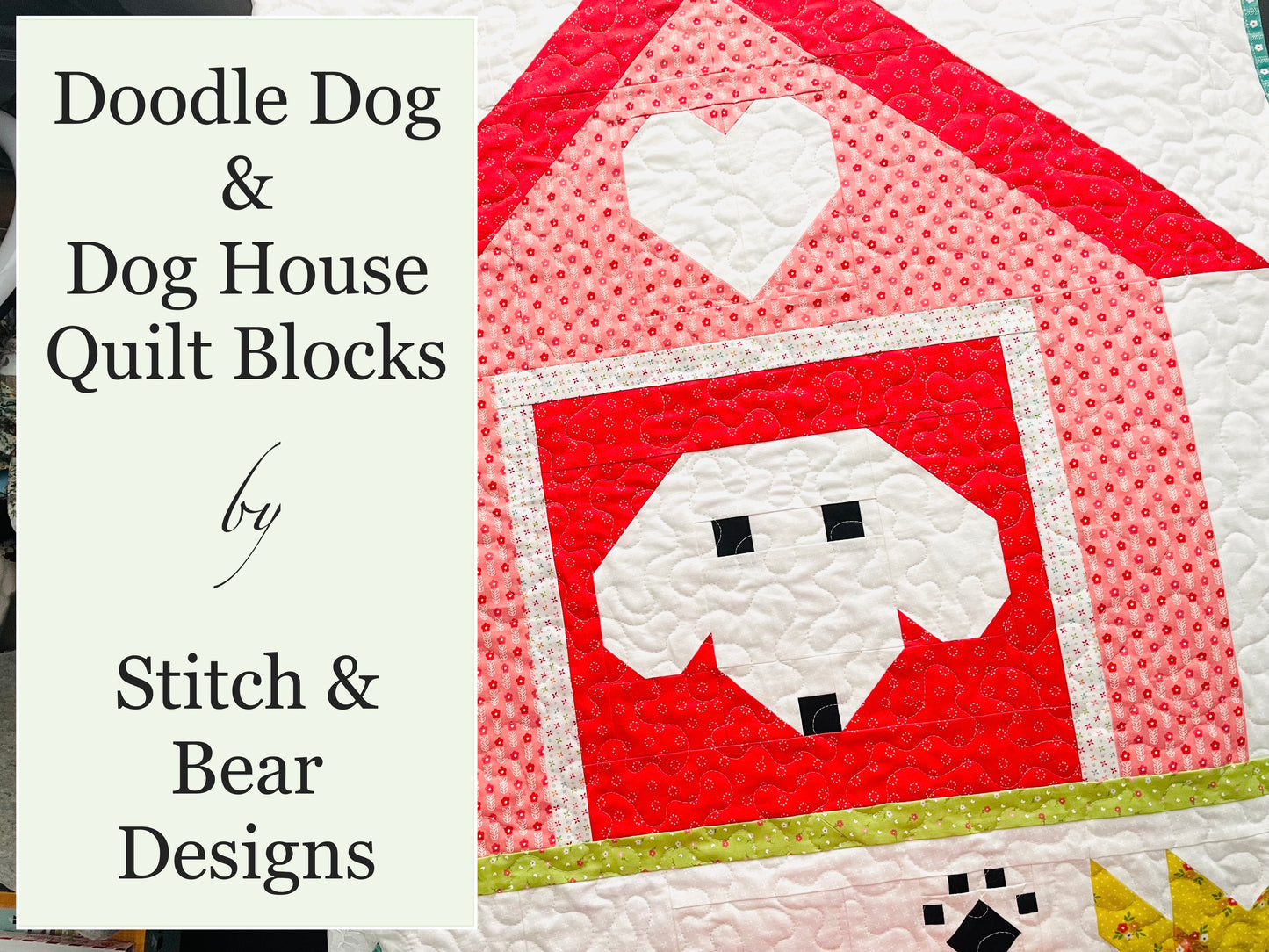 Doodle Dog/Dog House Quilt Blocks PDF Pattern