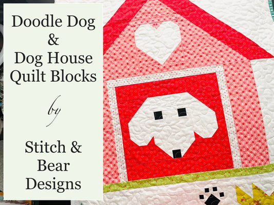 Doodle Dog/Dog House Quilt Blocks PDF Pattern